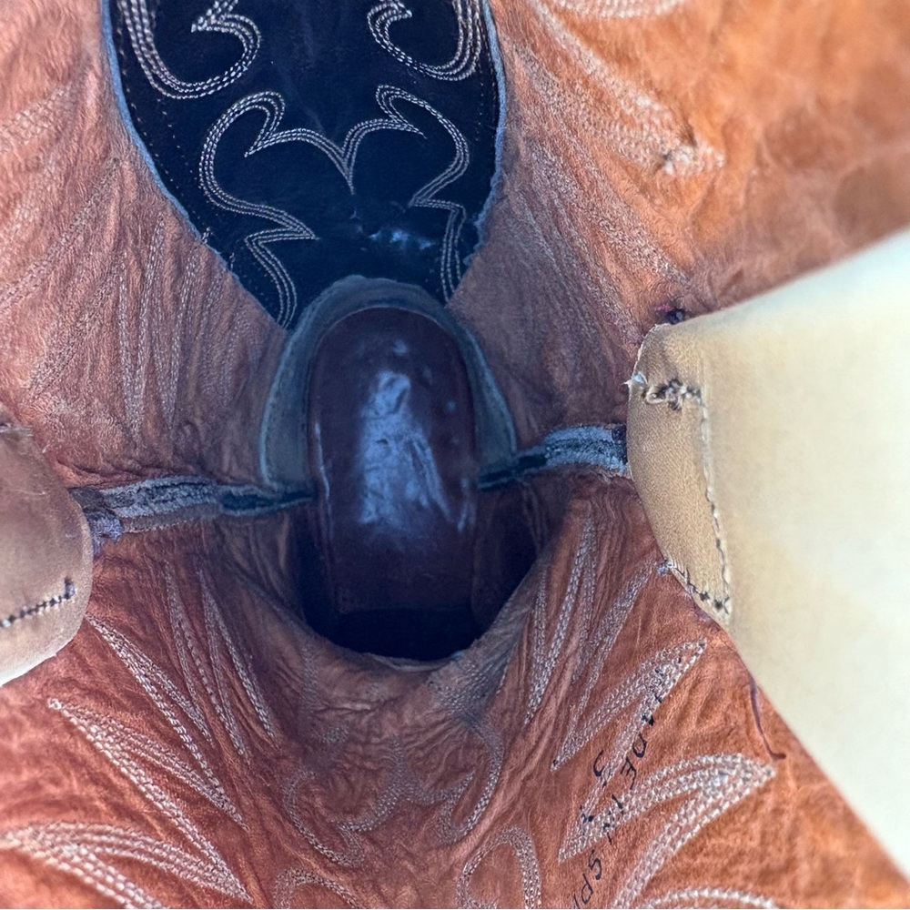 Dan Post Western Cowboy Boots | Leather | Vintage | Sz 6.5 - Picture 11 of 16